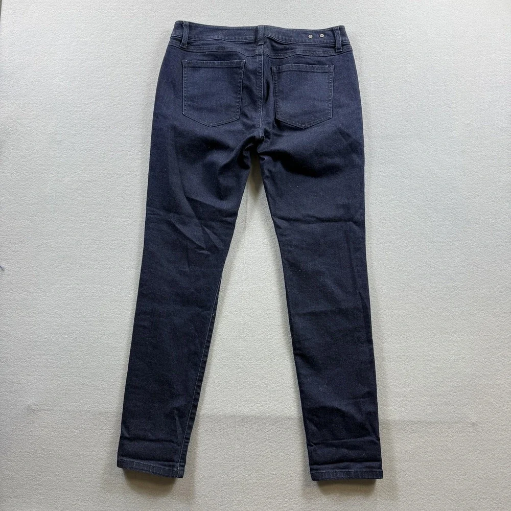 CAbi Skinny Jeans Womens 6 Blue Dark Wash Slim Stretch Denim‎ 5-Pocket 32x29.5